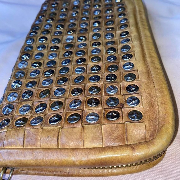 Leather Studded Wristlet - Picture 2 of 6